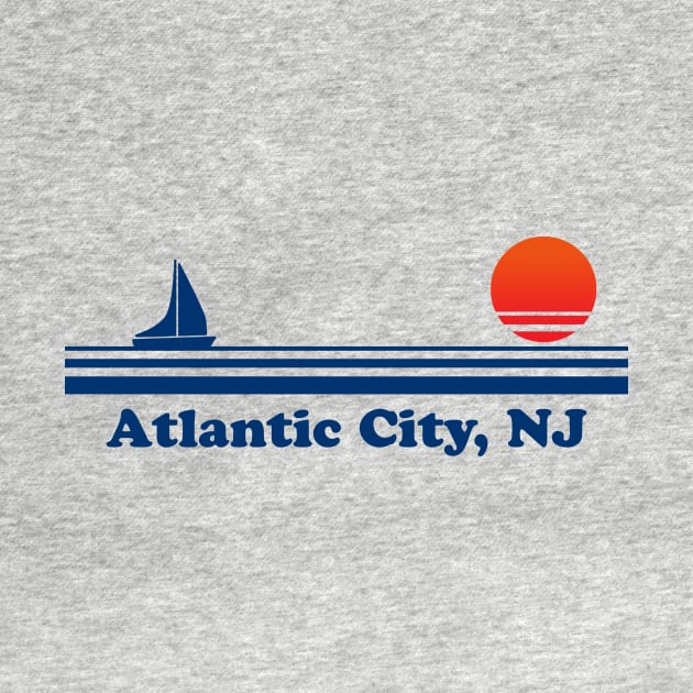 Atlantic City, NJ - Sailboat Sunrise by GloopTrekker